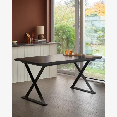 Danetti Nala dark washed wood 6 seater dining table