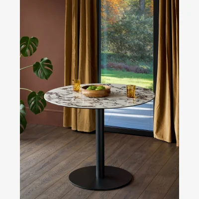 Danetti Romeo white calacatta ceramic 4 seater dining table