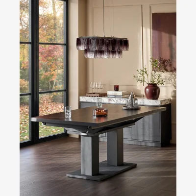 Danetti Morgan dark wood 8 - 10 seater dining table