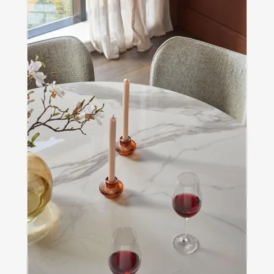 Danetti Austin white ceramic 6 seater dining table