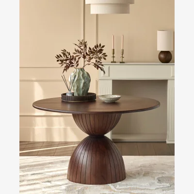 Danetti Malin dark wood 4 seater dining table