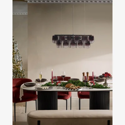 Danetti Hanne white ceramic 6 seater dining table
