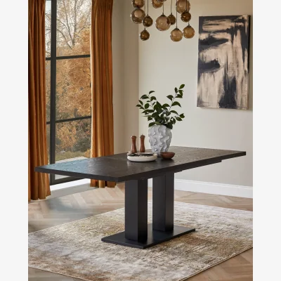 Danetti Morgan 6 to 8 Seat Extending Dark Oak Dining Table