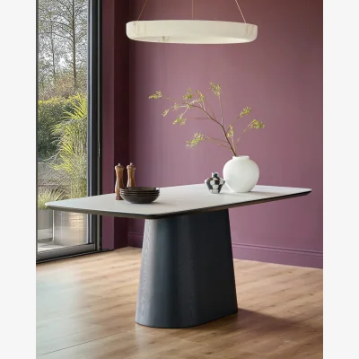 Danetti Manhattan white ceramic 8 seater dining table