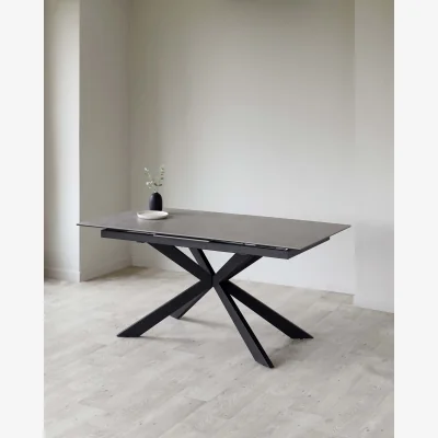 Danetti Hayden Light Grey Ceramic Extending 6 to 8 Seater Dining Table