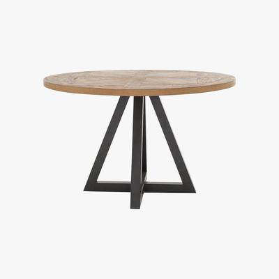 Furniture Village Globe Round Dining Table - Brown - By Furniture Village