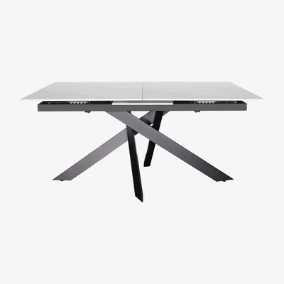 Furniture Village Samurai Extending Dining Table with White Stone Top
