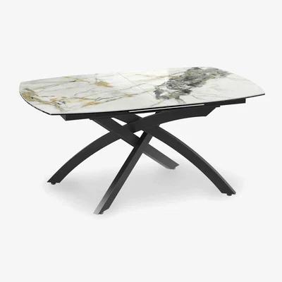 Furniture Village Rafa Pop-up Extending Dining Table - 160-cm
