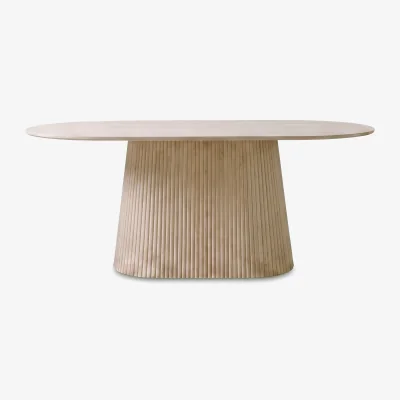 Furniture Village Romeo Oval Dining Table - 200-cm - Dining Room Furniture - In Time for Christmas