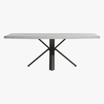 Furniture Village Habufa - Boston Star Leg Concrete Top Dining Table - 190-cm - Grey