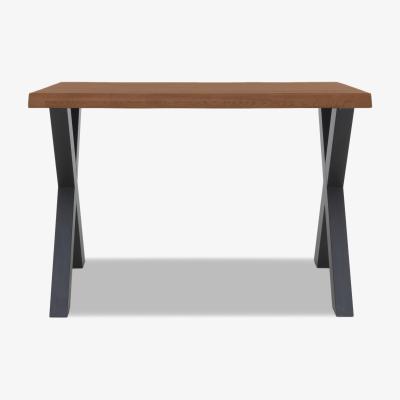Furniture Village Bodahl - Compact Terra Raw Edge Bar Table with X-Shaped Legs - 160-cm - Old Bassano