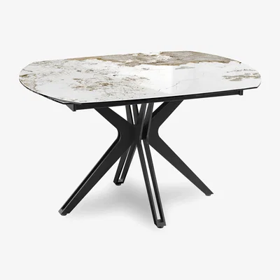 Furniture Village Jose Swivel Extending Dining Table - 190-cm