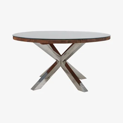 Furniture Village Chennai Round Dining Table - 120-cm - Brown