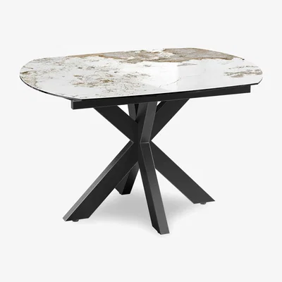 Furniture Village Raul Swivel Extending Dining Table - 180-cm
