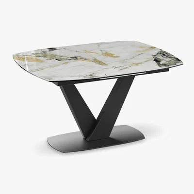 Furniture Village Julio Pop-up Extending Dining Table - 130-cm