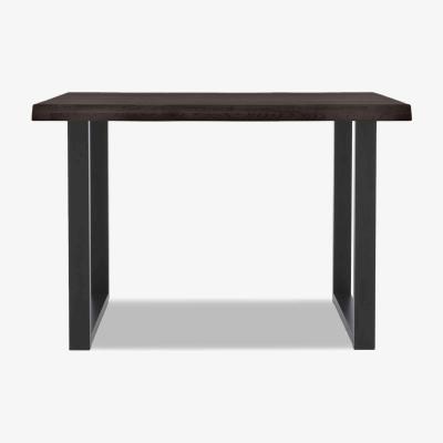 Furniture Village Bodahl - Compact Terra Raw Edge Bar Table with U-Shaped Legs - 140-cm - Smoked