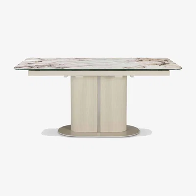Furniture Village Avorio Pop-Up Extending Dining Table - 130-cm