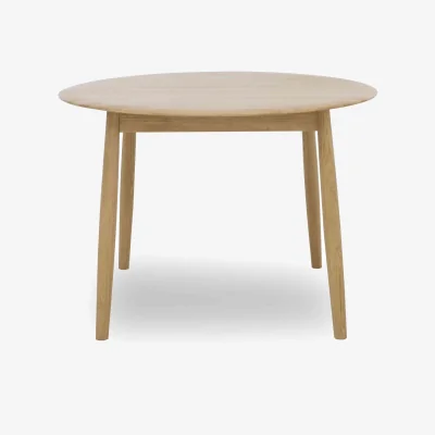 Furniture Village Stockholm Round Extending Dining Table - Light Oak