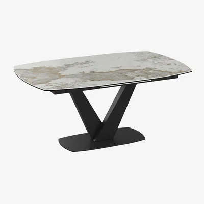 Furniture Village Julio Pop-up Extending Dining Table - 160-cm