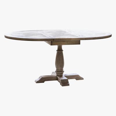 Furniture Village Riviera Round Extending Dining Table - Brown - By Furniture Village