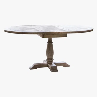 Furniture Village Riviera Round Extending Dining Table - Brown - By Furniture Village