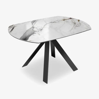 Furniture Village Akante - Felipe Swivel Extending Dining Table - 100-cm