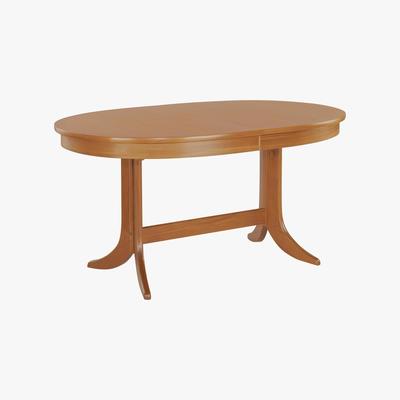 Furniture Village Nathan - Classic Large Oval Extending Dining Table - Brown