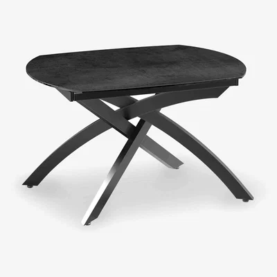Furniture Village Rafa Swivel Extending Dining Table - 130-cm