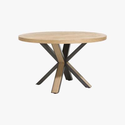 Furniture Village Habufa - Detroit Starburst Leg Circular Dining Table - Brown
