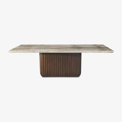 Furniture Village Stone International - Rigato Dining Table with Waterfall Edge