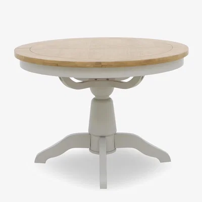 Furniture Village Lewis Round Pedestal Butterfly Extending Dining Table