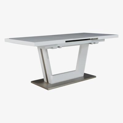 Furniture Village Bianco Large Extending Dining Table - White