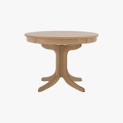 Furniture Village Nathan - Shades Circular Pedestal Dining Table - Brown