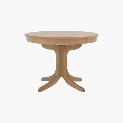 Furniture Village Nathan - Shades Circular Pedestal Dining Table - Brown