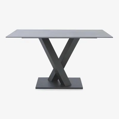 Furniture Village Warrior Grey Compact Fixed Dining Table