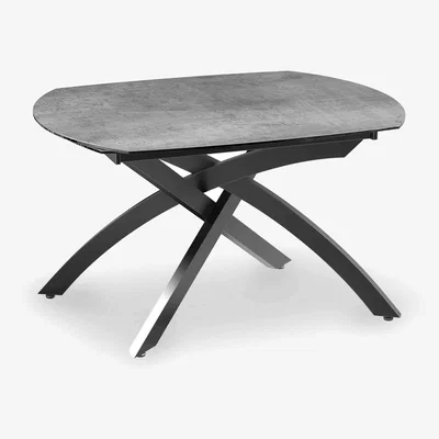 Furniture Village Rafa Swivel Extending Dining Table - 120-cm