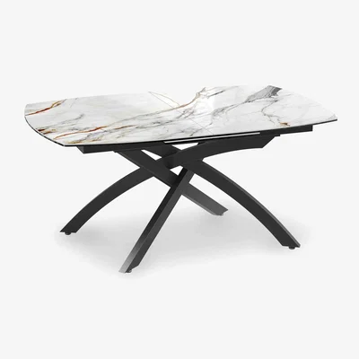 Furniture Village Rafa Pop-up Extending Dining Table - 160-cm