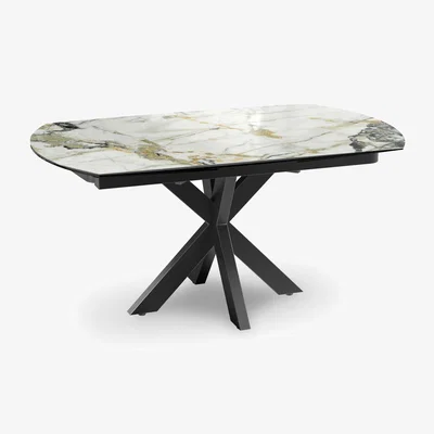 Furniture Village Raul Swivel Extending Dining Table - 240-cm