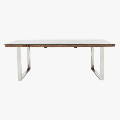 Furniture Village Chennai Dining Table with U-Shaped Legs - 220-cm