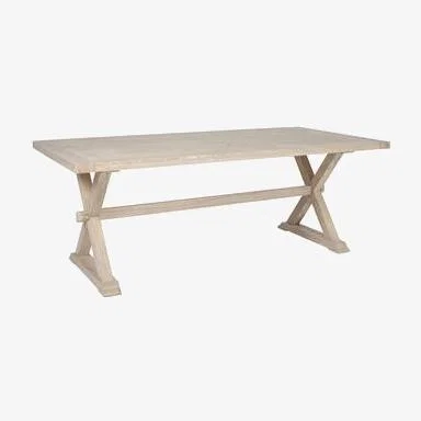 Furniture123 Oak Rectangle Dining Table - Valent