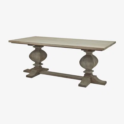 Furniture123 Solid Mango Wood Large Dining Table Seats 8 - Copgrove