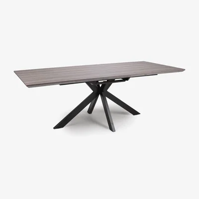 Furniture123 Grey Extendable Dining Table- Liberty