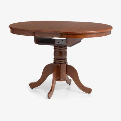 Furniture123 Julian Bowen Canterbury Round Extending Dining Table - Mahogany