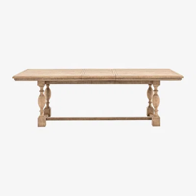 Furniture123 Rectangular Trestle Extendable Dining Table seats 8 - Vancouver