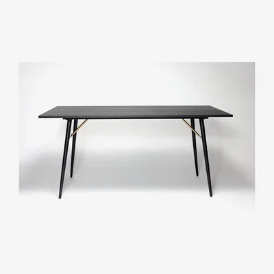 Furniture123 Black Rectangle Dining Table - Barcelona