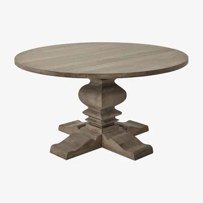 Furniture123 Soild Wood Round Pedestal Dining Table