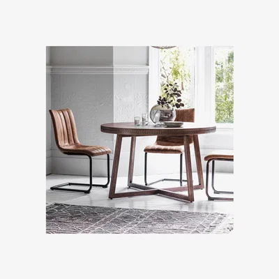 Furniture123 Gallery Boho Retreat Solid Wood Round Dining Table