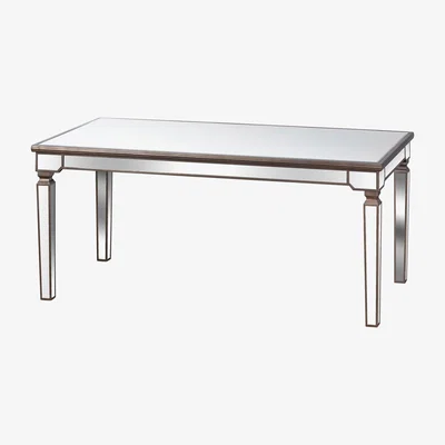 Furniture123 Mirrored Rectangle Dining Table - Hill Interiors
