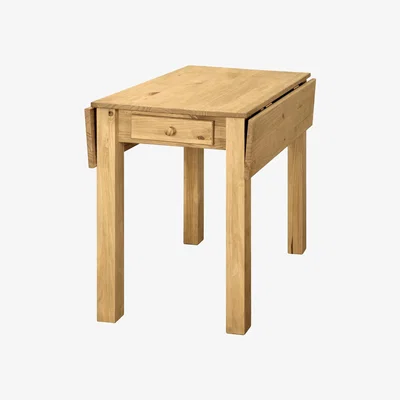 Furniture123 Drop Leaf Dining Table in Solid Pine - Seats 2- Emerson