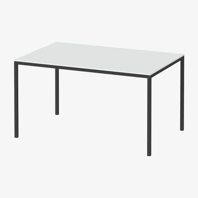 Furniture123 Family Dining Table - Black & White